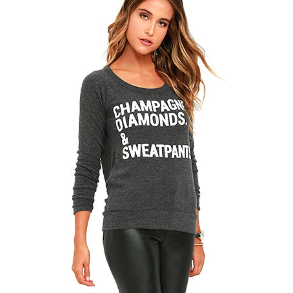 ✨Chaser Champagne Diamonds & Sweatpants Pullover✨